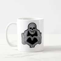 Skeleton Heart Hands Clean Graphic Mood Coffee Mug