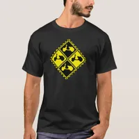 Fun Scooters Yellow Black Logo T-Shirt