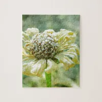 Frosty Zinna Jigsaw Puzzle