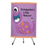 Cute Purple Cyclops Monster Funny Fun for Kids Tripod Lamp