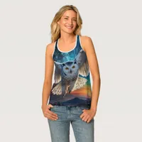 Nocturnal Grace Owl Tank Top