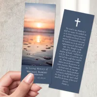 Dawn Sunrise Ocean Photo Prayer Memorial Bookmarks