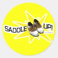 Saddle Up! Classic Round Sticker