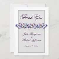 Romantic and Poetic Pastel Lilac Watercolor Thank You Card