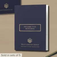 Elegant Folders for Tax Returns