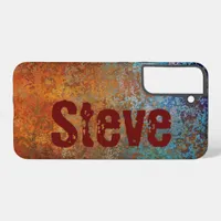 Rusty, Verdigris, Grunge Steampunk Personalized Samsung Galaxy S22+ Case