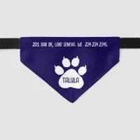 Cute Identity Personalized Cat or Dog's  Pet Bandana Collar