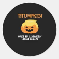 Halloween Trumpkin V3 Classic Round Sticker
