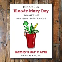 Tavern Promotional Poster for Bloody Mary Day