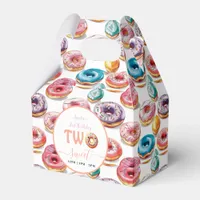 Two Sweet Donuts 2nd Birthday party Favor Boxes