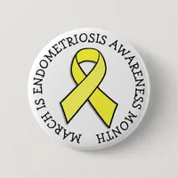 March is Endometriosis Month Button