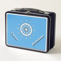 Lunch Box - Nautical Theme with Name