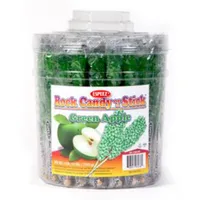 Event Party Favors Holiday Wedding Green Apple Rock Candy Sticks