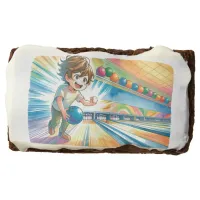 Bowling Party Boy's Anime Birthday Treats Brownie