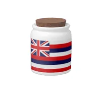 Hawaii State Flag Candy Jar