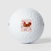 Unicorn Turkey Costume Golf Balls