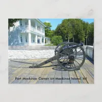 Canon at Fort Mackinac Postcard