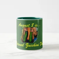 National Zucchini Day! Two-Tone Coffee Mug