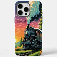 Steam Engine Sunset iPhone 16 Pro Max Case