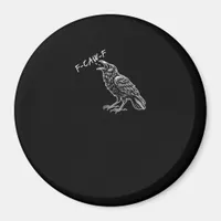 Crow F-Caw-F Funny Vintage Graphic Magnet