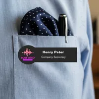 Unique Custom Logo Employee Magnetic Or Safety Pin Name Tag