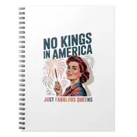 No Kings In America Fabulous Queens Pride 2025 Des Notebook