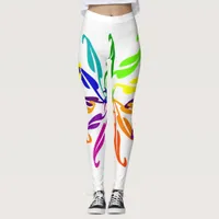 Leggings - Leafy Color Wheel