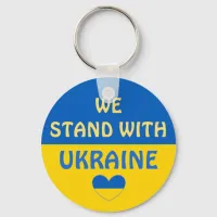 We Stand with Ukraine | Show Support Keychain