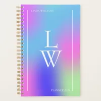 Modern Gradient Monogrammed Appointment Business Planner