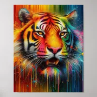 A Colorful Tiger Poster