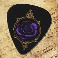 Goth Purple Rose  Guitar Pick
