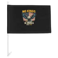 No Kings In America Since 1776 Vintage Graphic Car Flag