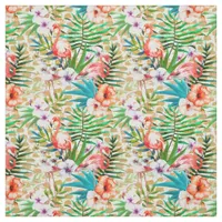 Tropical Pink Flamingo Fabric