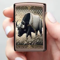 Buffalo Opulent Quilted Leather Zippo Lighter