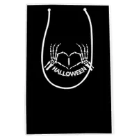 Skeleton Hand Heart Lazy Halloween Costume Funny Medium Gift Bag