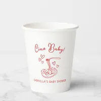 Ciao Baby! Hand Drawn Italian Pasta Baby Shower Paper Cups