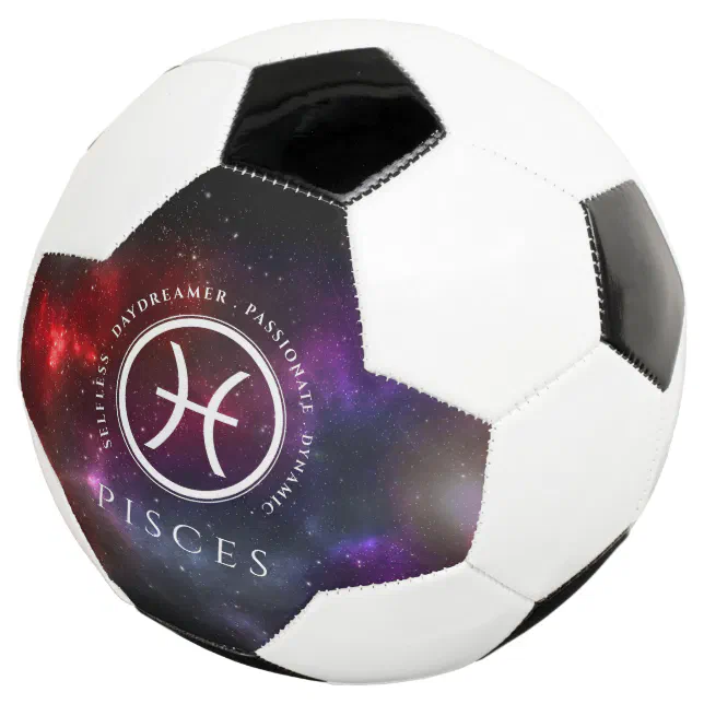 Starfield Pisces Fish Western Zodiac Soccer Ball