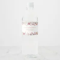 Pink Wildflower Watercolor Baby Shower Labels – Du