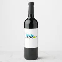 Little Boo Funny Retro Wine Label
