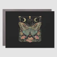 Whimsigoth Moth Shirt, Botanical Butterfly T Shirt Car Magnet