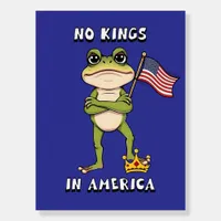 No Kings in America Anti-Trump Protest  Foam Board