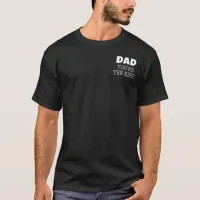 Golf Dad Tee-Rific Black And White Pocket Style T-Shirt