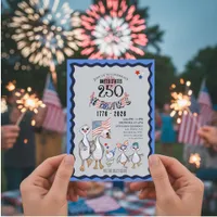 We The Silly Geese 250th Funny Celebration Invitation