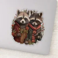 Cute Raccoons Sticker