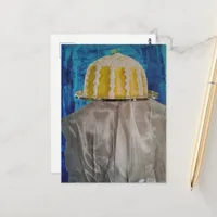 Dessert From 1972 Head Fashion Surreal Lady  Postcard