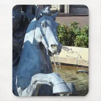 Neptune's Horse, Plaza Fountain Detail Mouse Pad