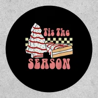 Tis The Season Christmas Tree Groovy Retro Debbie  Patch