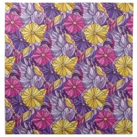 Stained Glass Abstract Purple Yellow Pink Cloth Napkin