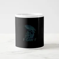 Crow F-Caw-F Retro Crow Lover Funny Giant Coffee Mug