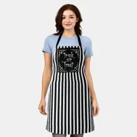 Halloween Black and White Apron